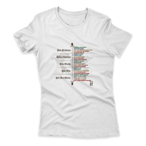 Camiseta Feminina Ele Rei - 5 Solas – Mundo - Imagem 2