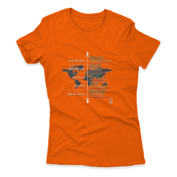 Camiseta Feminina Ele Rei - 5 Solas – Mundo - Imagem 5