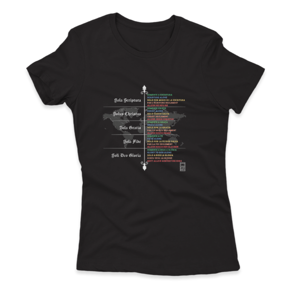 Camiseta Feminina Ele Rei - 5 Solas – Mundo