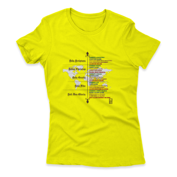 Camiseta Feminina Ele Rei - 5 Solas – Mundo - Imagem 9