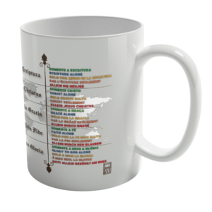 Caneca de Porcelana Ele Rei – 5 Solas – Mundo