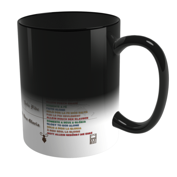 Caneca Mágica de Porcelana Ele Rei – 5 Solas – Mundo