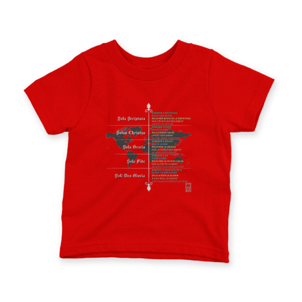 Camiseta Infantil Ele Rei - 5 Solas – Mundo - Imagem 2