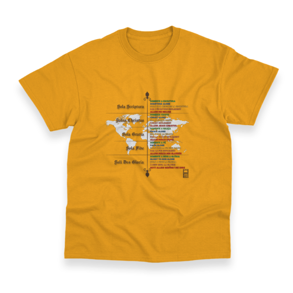 Camiseta Masculina Ele Rei - 5 Solas – Mundo - Imagem 11