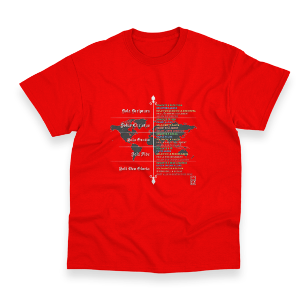 Camiseta Masculina Ele Rei - 5 Solas – Mundo - Imagem 3
