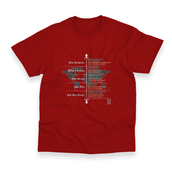 Camiseta Masculina Ele Rei - 5 Solas – Mundo - Imagem 2