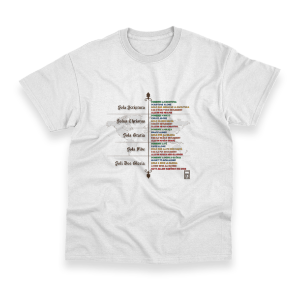 Camiseta Masculina Ele Rei - 5 Solas – Mundo - Imagem 8