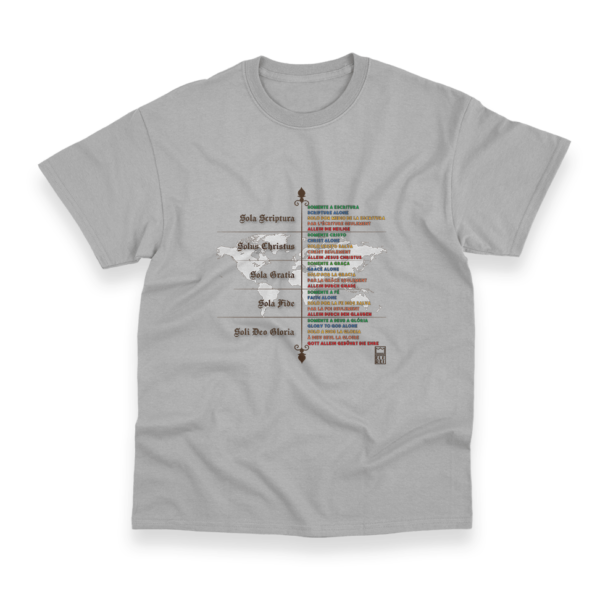 Camiseta Masculina Ele Rei - 5 Solas – Mundo - Imagem 7