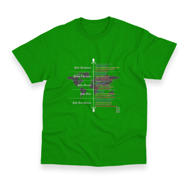 Camiseta Masculina Ele Rei - 5 Solas – Mundo - Imagem 4