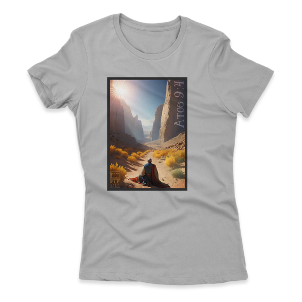 Camiseta Feminina Ele Rei – Atos 9:4 – Nº2 - Imagem 9