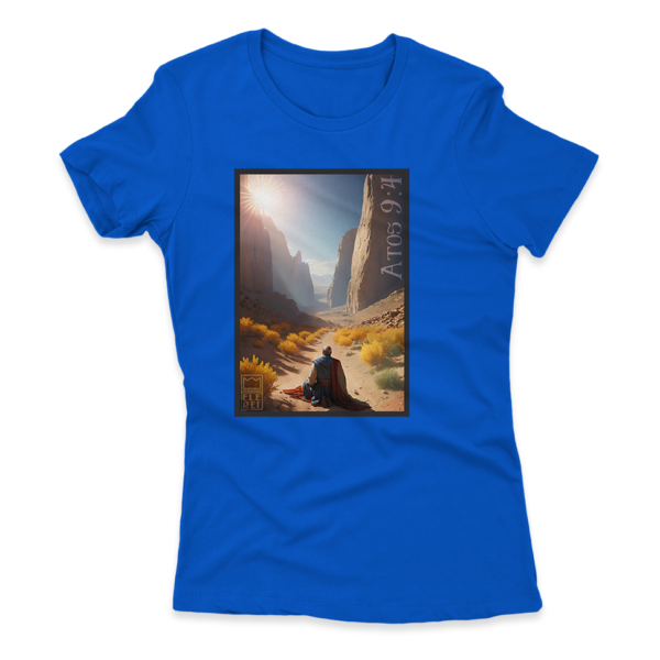 Camiseta Feminina Ele Rei – Atos 9:4 – Nº2 - Imagem 3