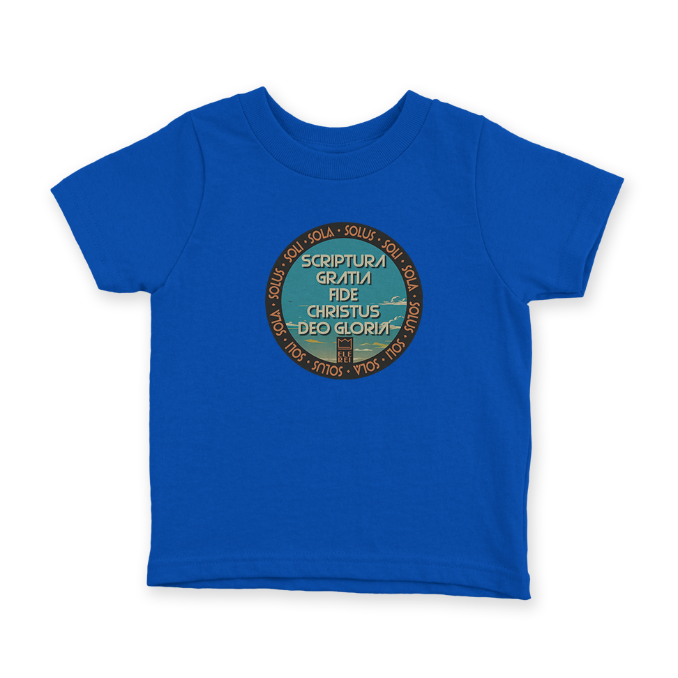 Camiseta Infantil Ele Rei – 5 Solas – Paisagem Céu