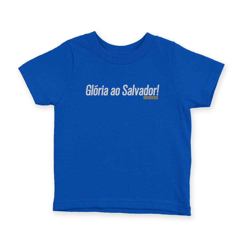 Camiseta Infantil Ele Rei – Glória ao Salvador