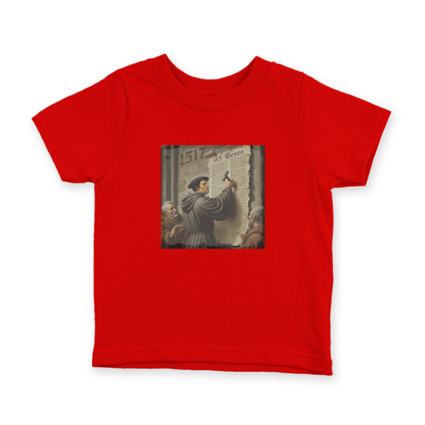 Camiseta Infantil Ele Rei – 95 Teses - Imagem 3