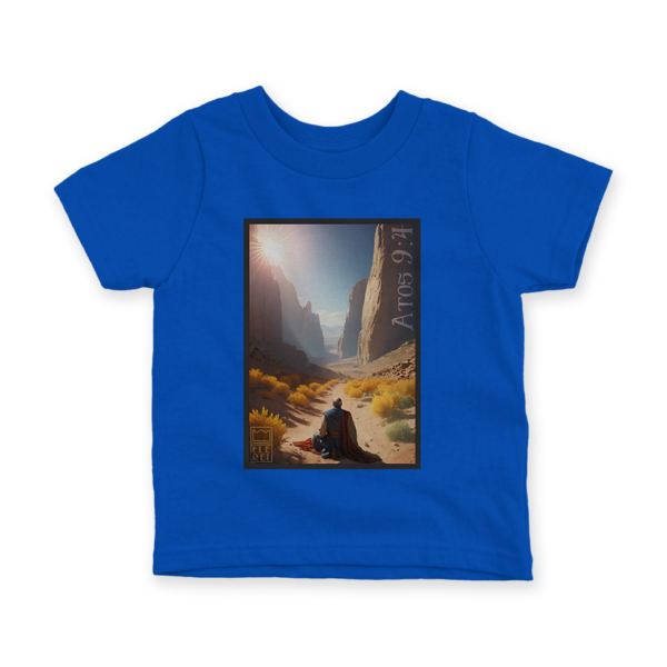 Camiseta Infantil Ele Rei – Atos 9:4 – Nº2 - Imagem 3