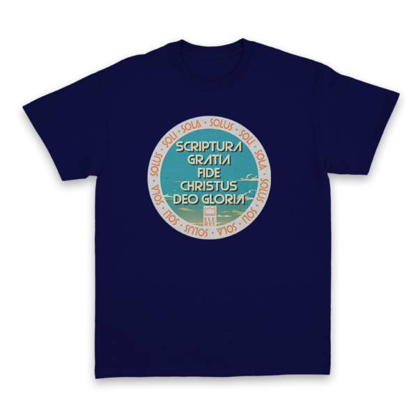 Camiseta Masculina Ele Rei – 5 Solas – Paisagem Céu - Imagem 2