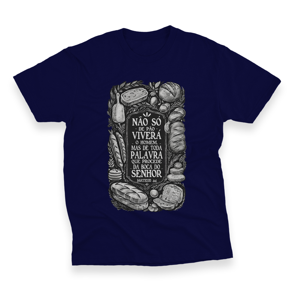 Camiseta Plus Size Ele Rei – Mateus 4:4 - Nº1 - Imagem 2