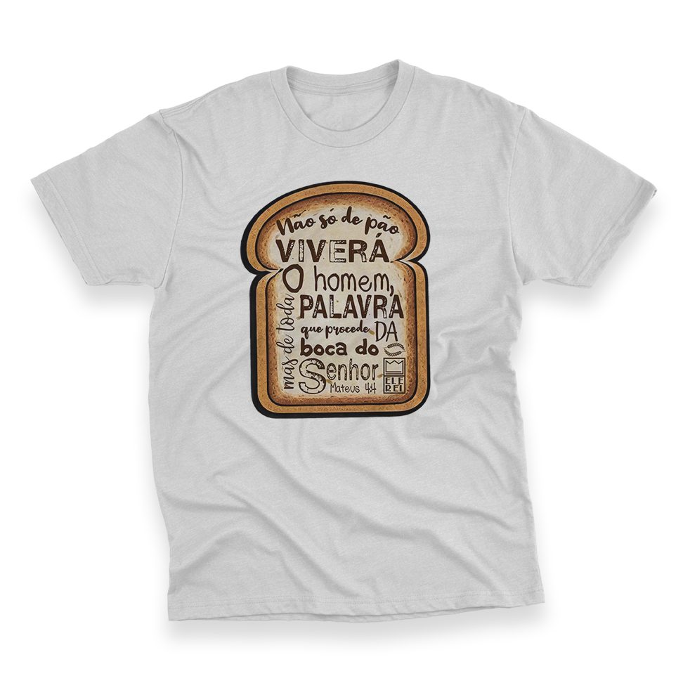 Camiseta Plus Size Ele Rei – Mateus 4:4 – Nº2 - Imagem 4
