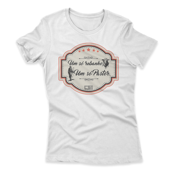 Camiseta Feminina Ele Rei – Um Só Rebanho, Um Só Pastor Nº2 - Imagem 4