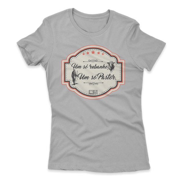 Camiseta Feminina Ele Rei – Um Só Rebanho, Um Só Pastor Nº2 - Imagem 5