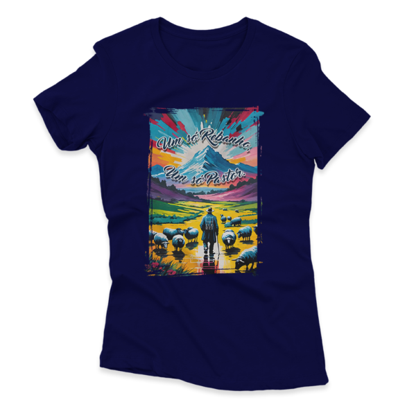 Camiseta Feminina Ele Rei – Um Só Rebanho, Um Só Pastor Nº3 - Imagem 2