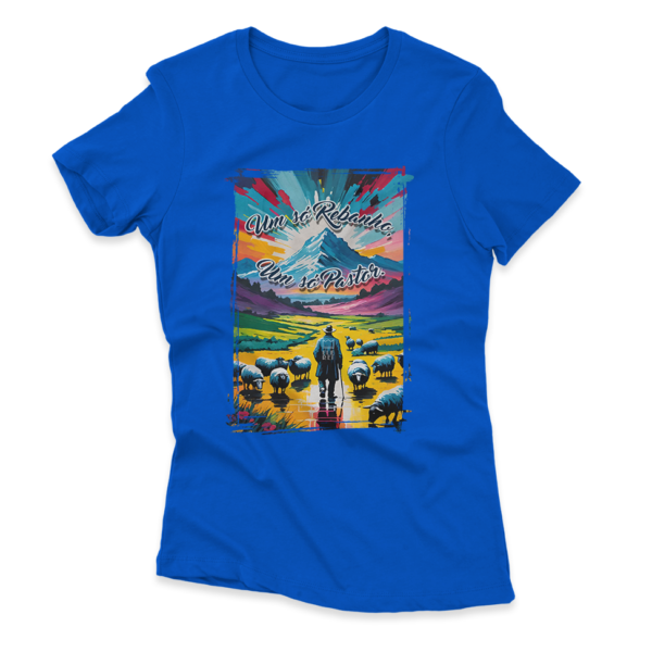 Camiseta Feminina Ele Rei – Um Só Rebanho, Um Só Pastor Nº3 - Imagem 3