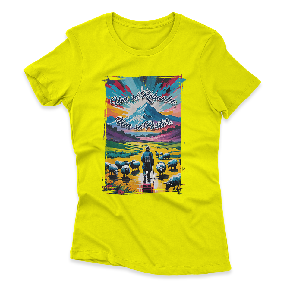 Camiseta Feminina Ele Rei – Um Só Rebanho, Um Só Pastor Nº3