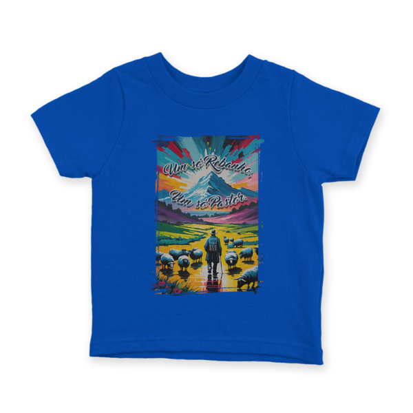 Camiseta Infantil Ele Rei – Um Só Rebanho, Um Só Pastor Nº3 - Imagem 3