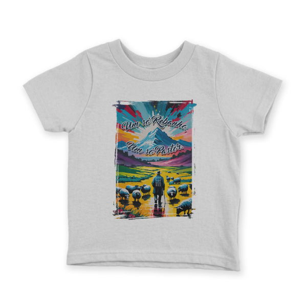Camiseta Infantil Ele Rei – Um Só Rebanho, Um Só Pastor Nº3 - Imagem 4