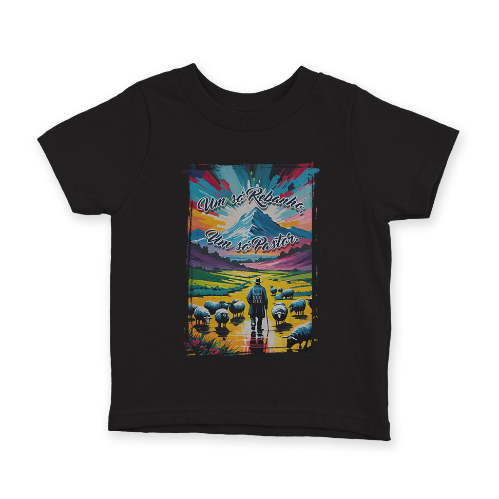 Camiseta Infantil Ele Rei – Um Só Rebanho, Um Só Pastor Nº3