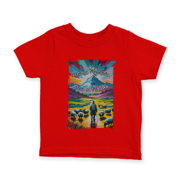 Camiseta Infantil Ele Rei – Um Só Rebanho, Um Só Pastor Nº3 - Imagem 5
