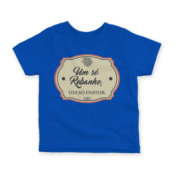 Camiseta Infantil Ele Rei – Um Só Rebanho, Um Só Pastor Nº1 - Imagem 3