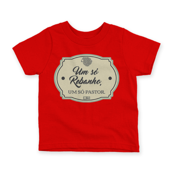 Camiseta Infantil Ele Rei – Um Só Rebanho, Um Só Pastor Nº1 - Imagem 5