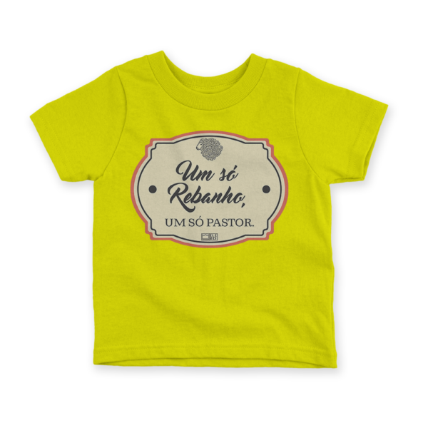 Camiseta Infantil Ele Rei – Um Só Rebanho, Um Só Pastor Nº1 - Imagem 2