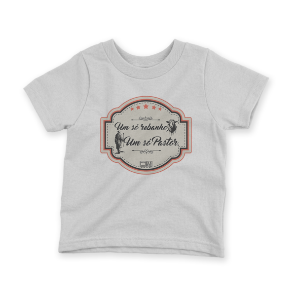 Camiseta Infantil Ele Rei – Um Só Rebanho, Um Só Pastor Nº2 - Imagem 3