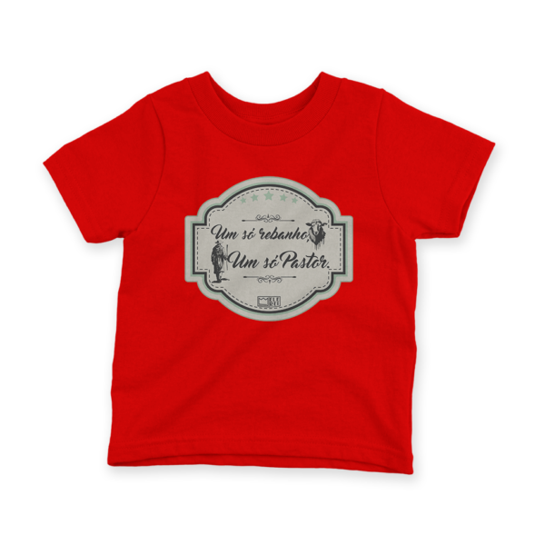 Camiseta Infantil Ele Rei – Um Só Rebanho, Um Só Pastor Nº2 - Imagem 5