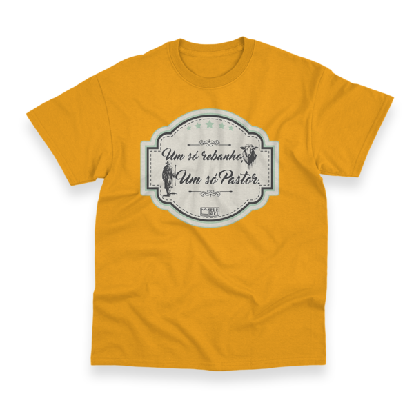 Camiseta Masculina Ele Rei – Um Só Rebanho, Um Só Pastor Nº2 - Imagem 3