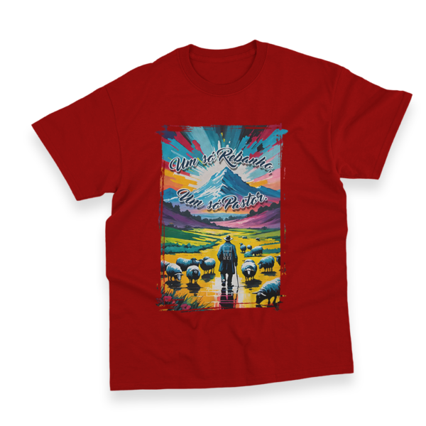 Camiseta Masculina Ele Rei – Um Só Rebanho, Um Só Pastor Nº3 - Imagem 12
