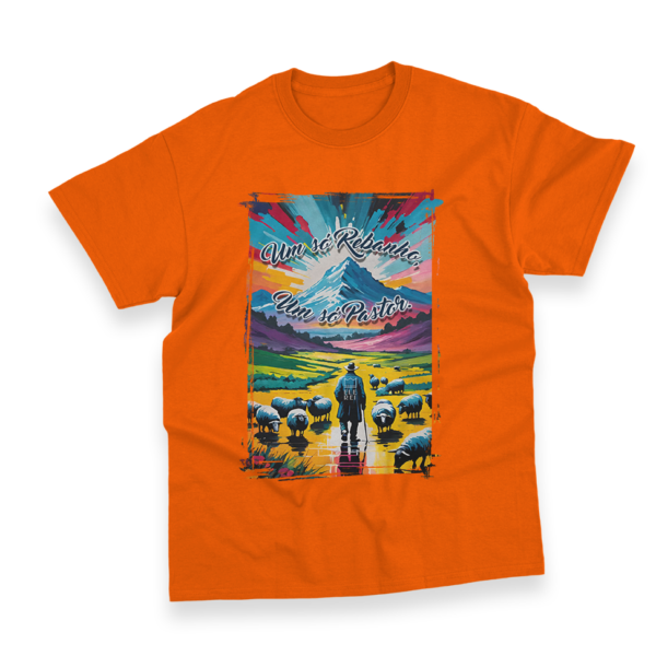 Camiseta Masculina Ele Rei – Um Só Rebanho, Um Só Pastor Nº3 - Imagem 7