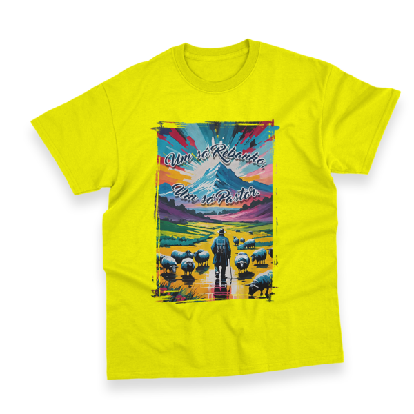Camiseta Masculina Ele Rei – Um Só Rebanho, Um Só Pastor Nº3 - Imagem 2