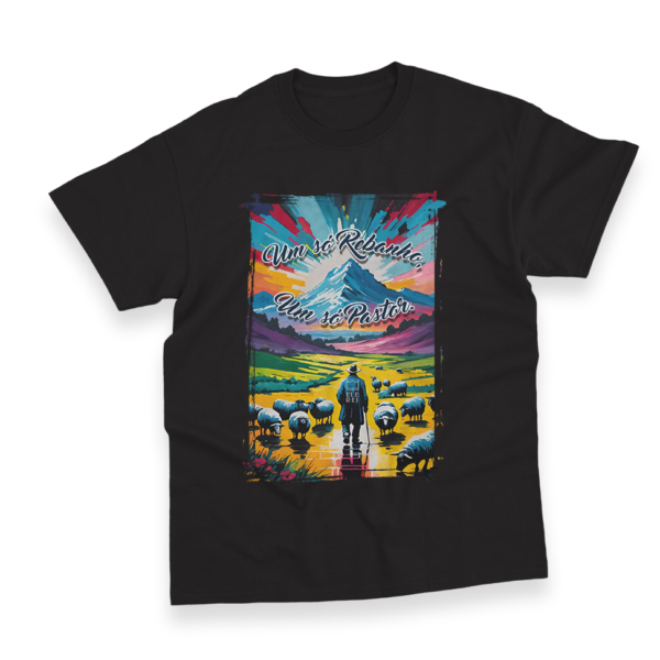 Camiseta Masculina Ele Rei – Um Só Rebanho, Um Só Pastor Nº3 - Imagem 8