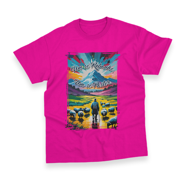 Camiseta Masculina Ele Rei – Um Só Rebanho, Um Só Pastor Nº3 - Imagem 9