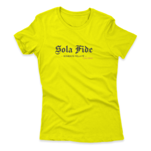 Camiseta Feminina Ele Rei - Sola Fide Nº1