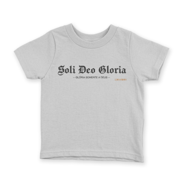 Camiseta Infantil Ele Rei – Soli Deo Gloria Nº1 - Imagem 3