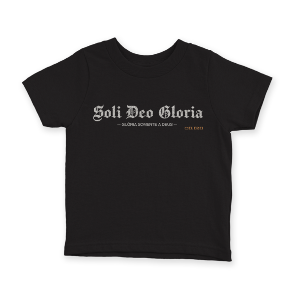 Camiseta Infantil Ele Rei – Soli Deo Gloria Nº1 - Imagem 4