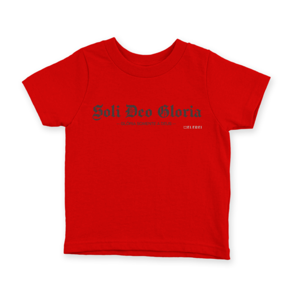 Camiseta Infantil Ele Rei – Soli Deo Gloria Nº1