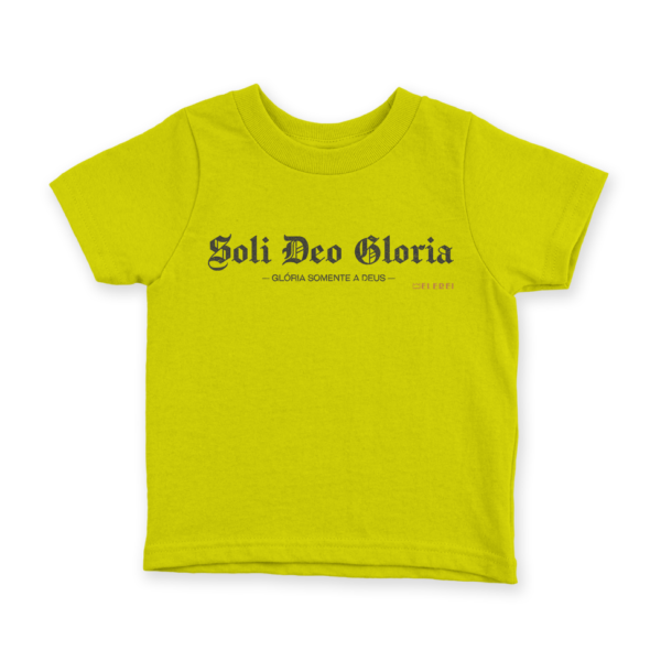 Camiseta Infantil Ele Rei – Soli Deo Gloria Nº1 - Imagem 5