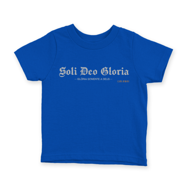Camiseta Infantil Ele Rei – Soli Deo Gloria Nº1 - Imagem 2