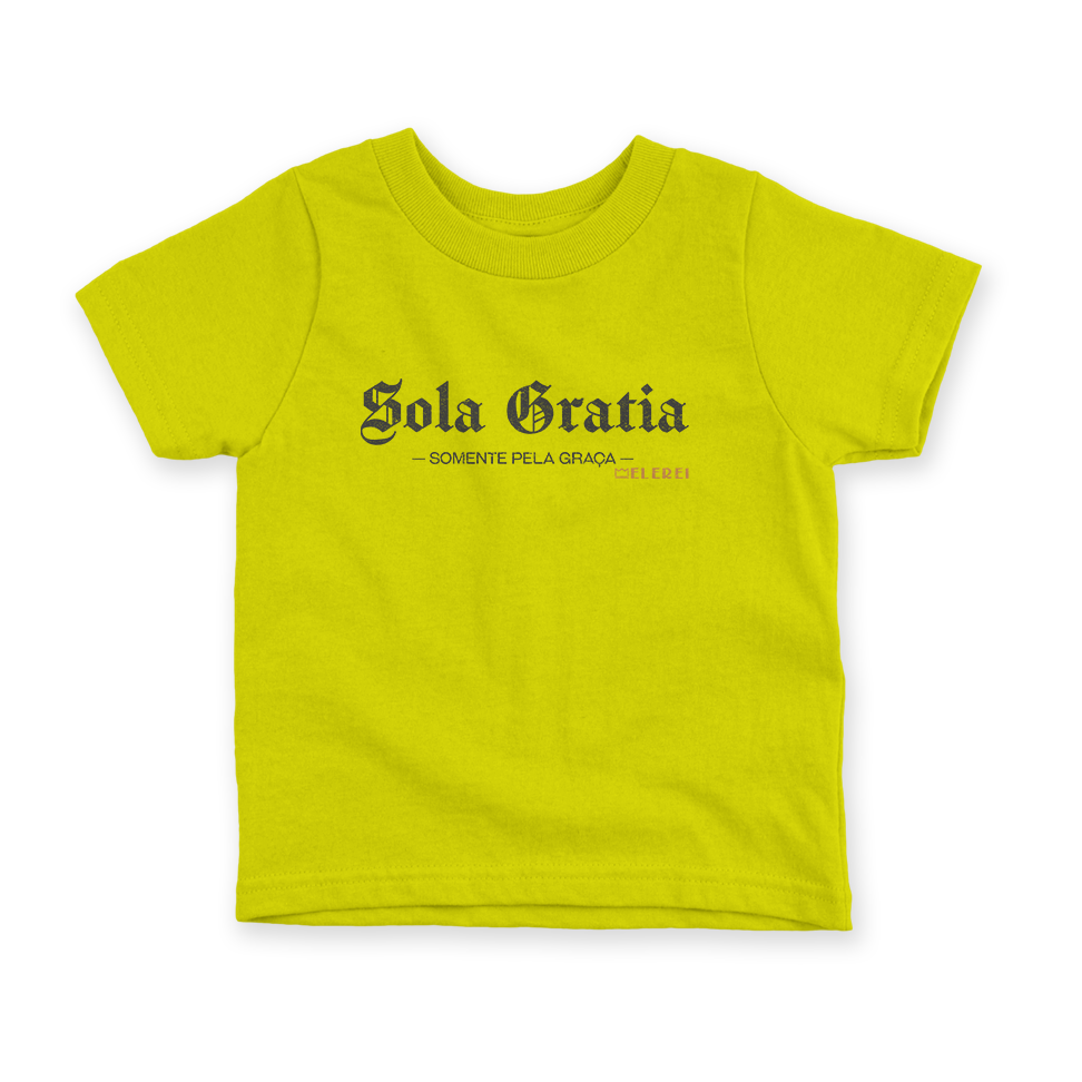 Camiseta Infantil Ele Rei – Sola Gratia Nº1