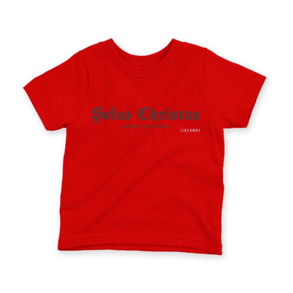 Camiseta Infantil Ele Rei – Solus Christus Nº1 - Imagem 4